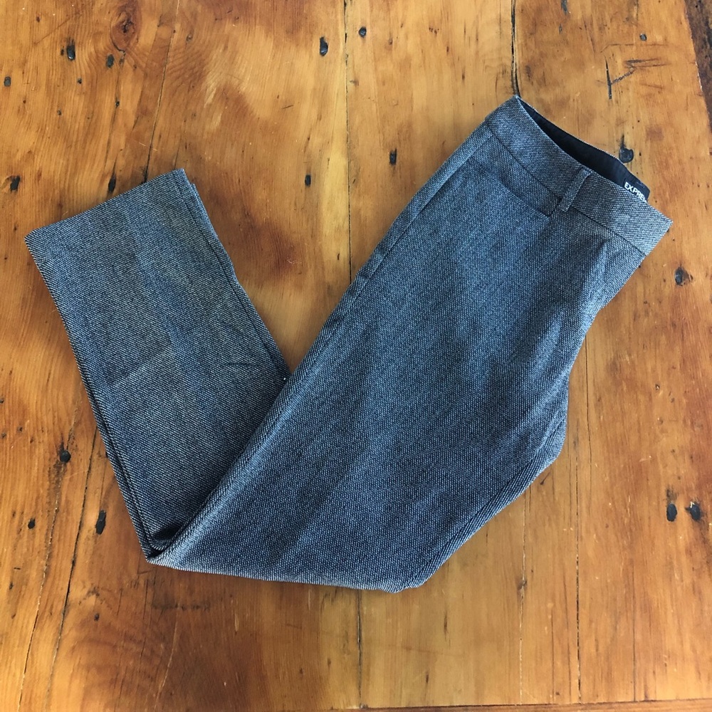 Dark Gray Express Columnist dress pant